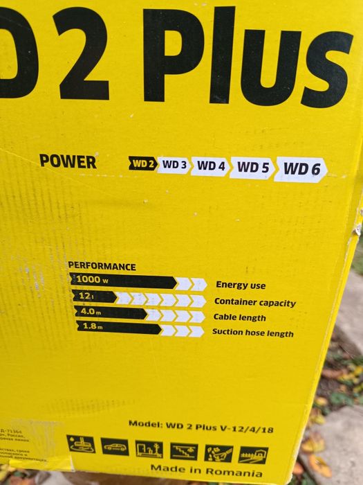 Aspirator WD2 [Nou, sigilat]