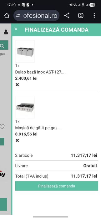 Aragaz cu banc de putere, arzătoare mari