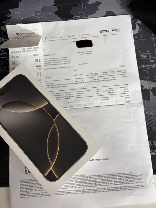 Iphone 16 Pro 128Gb, Istyle garantie factura