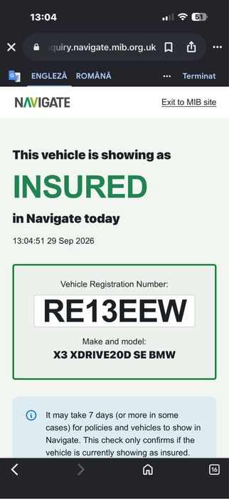 Bmw X3 2013 XDrive volan dreapta