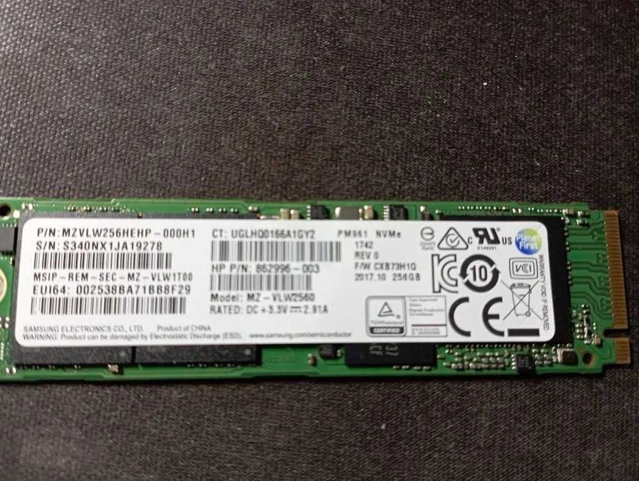 Ssd накопитель m2 256gb Samsung