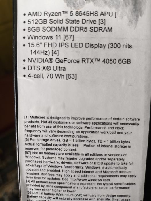 Victus noutbuk sotiladi