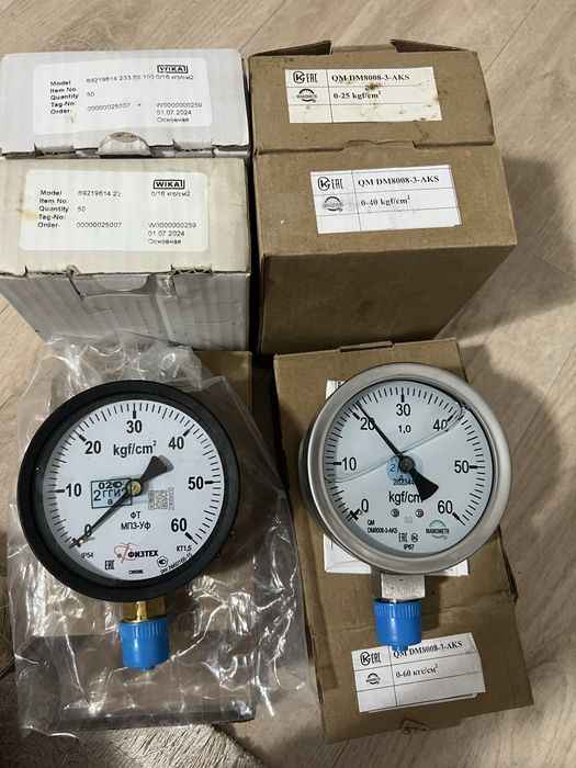 Манометры. Новые. В наличи.