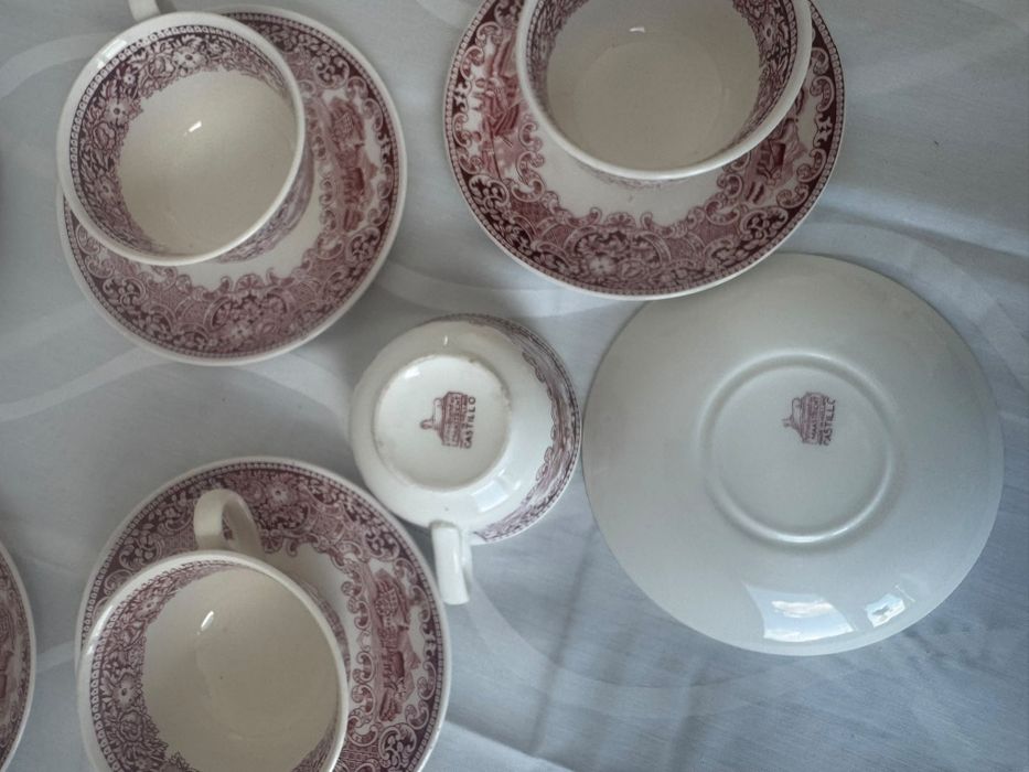 Set 6 cesti cu farfurioare Petrus Regout" Castillo"
