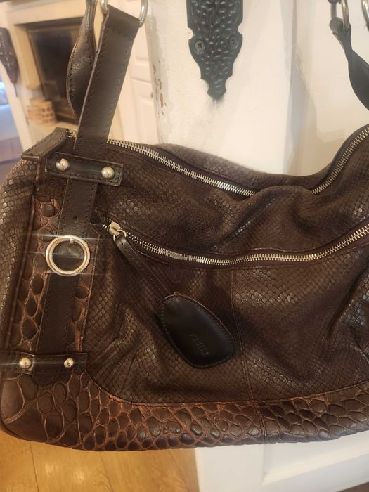 Кафявя Чанта FURLA - естествена кожа
