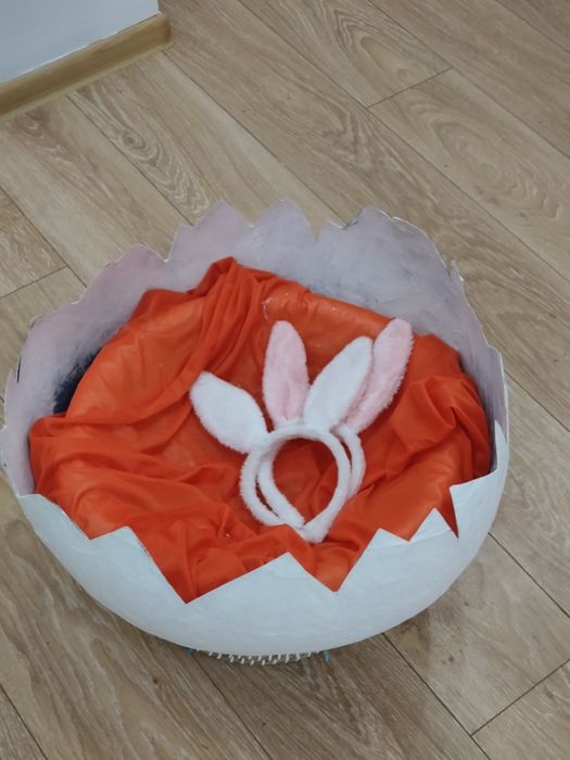 Разчупено яйце за фотосесия на деца и новородени