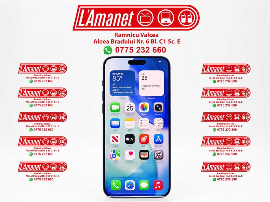 iPhone 17 Pro Max Deep Blue 256GB Neverlocked Ca Nou Garantie 16 Cicluri