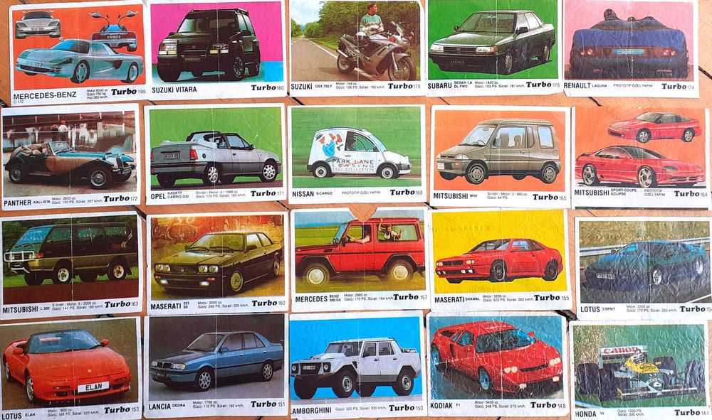 Картинки от дъвки Turbo, BomBibon, Lazer/ Ulker/, Ninja