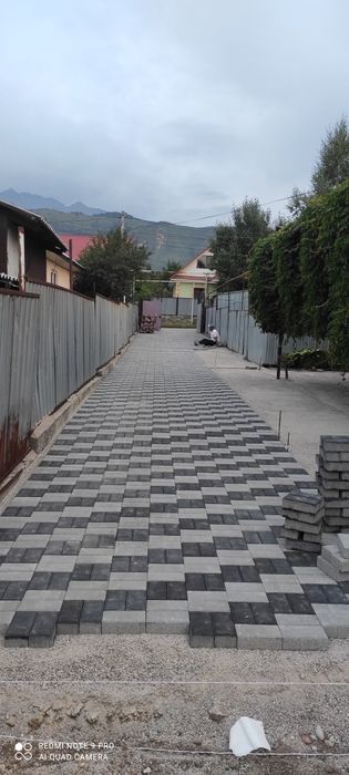 Укладка брусчатки плитки