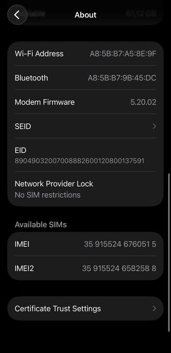 iPhone 13 mini 256 GB albastru impecabil
