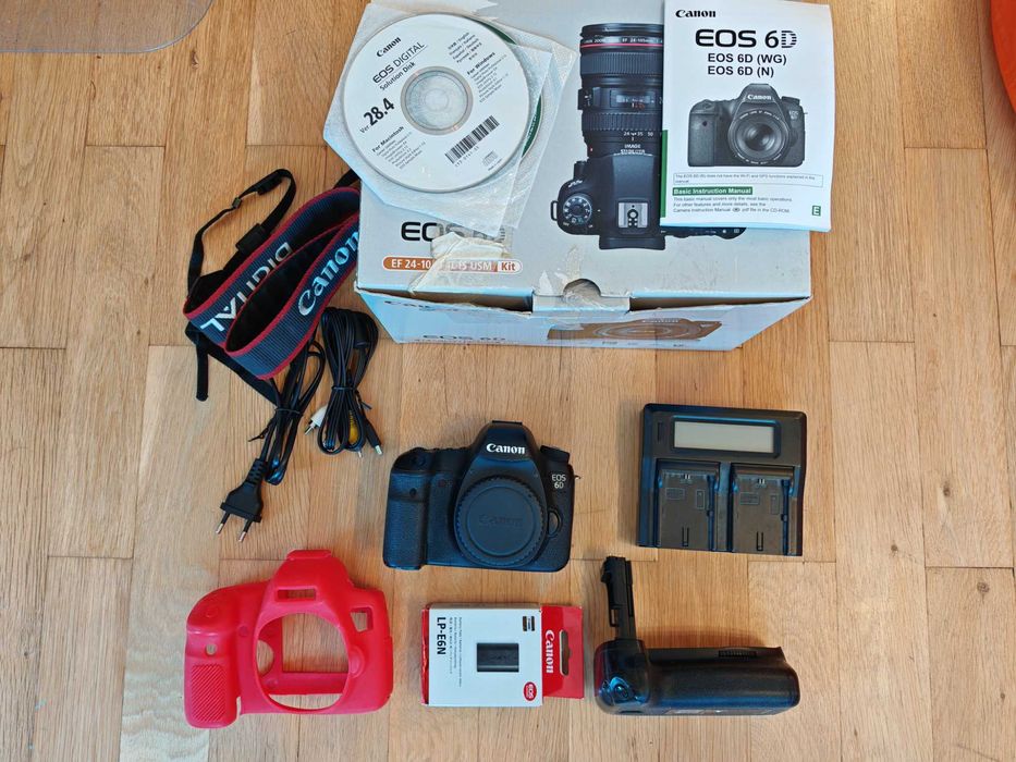 Canon EOS 6D Full Frame + Battery Grip + LP-E6N + зарядно + кутия
