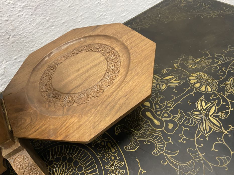 Сгъваем поднос от тиково дърво