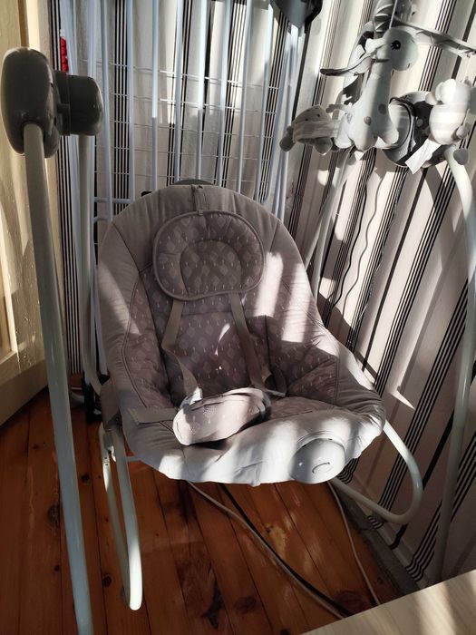 LORELLI Classic Електрическа люлка-шезлонг 2в1 TANGO GREY TREES