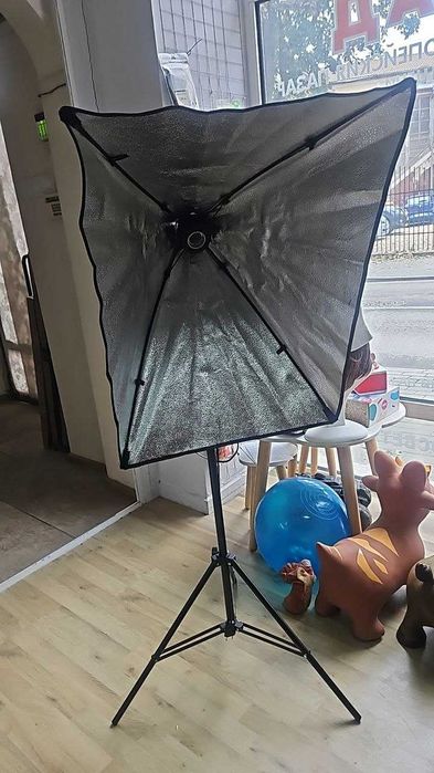 Софтбокс комплект за непрекъсната светлина 70x50cm за фото студио