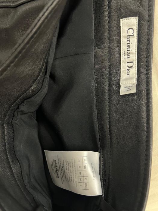 Pantaloni de piele Christian Dior