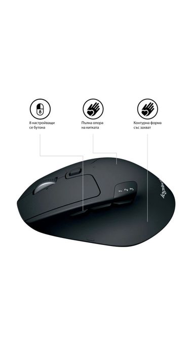 Logitech M720 TRIATLON (Безжична мишка)