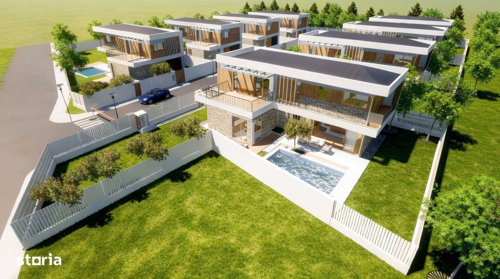 Vila Exclusiva cu Gradina si piscina Individuala ,direct Dezvoltator