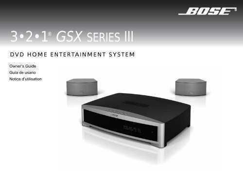 Unitate BOSE 3·2·1 DVD home entertainment system, 3-2-1 Series I