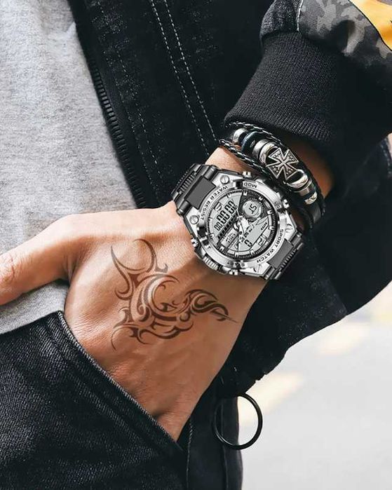 Новые мужские спортивные часы - LIGE (оригинал)- доставка