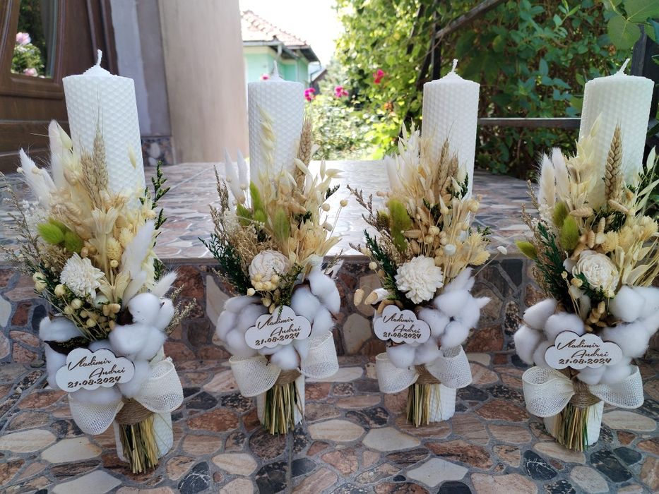 Lumânări de nuntă și botez