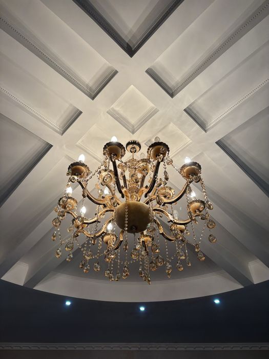 Роскошная люстра 1 метр — натуральные камни, стильная классика