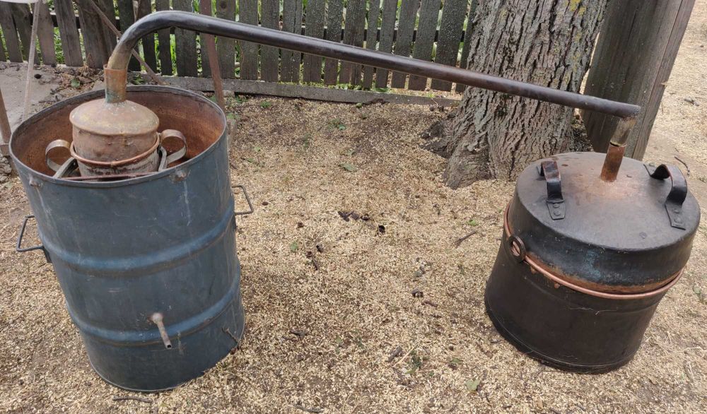 Cazan de țuică de arama cu răcitor!