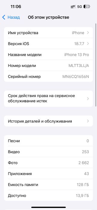 IPhone 13 pro 128 ГБ