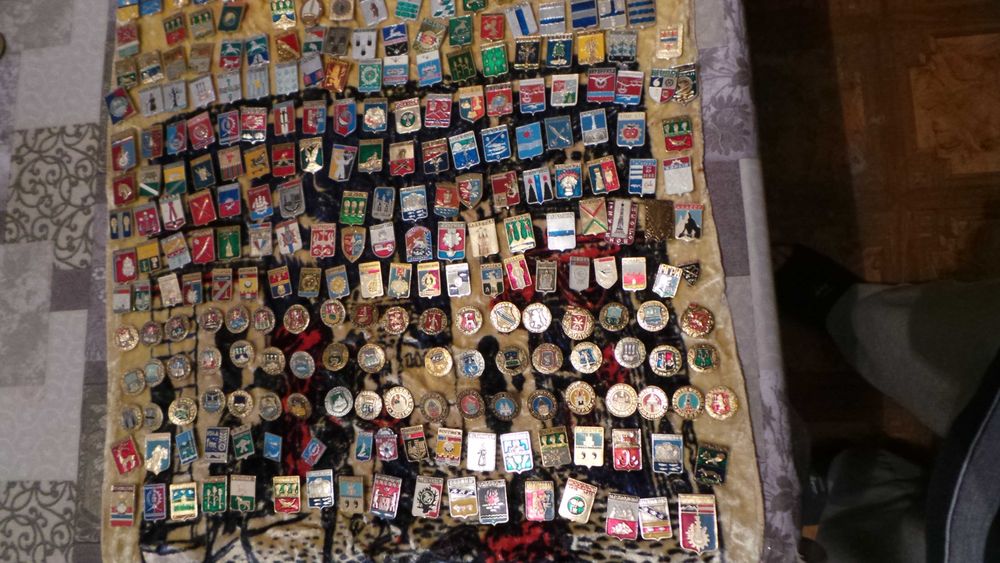 Значки Гербы городов СССР.