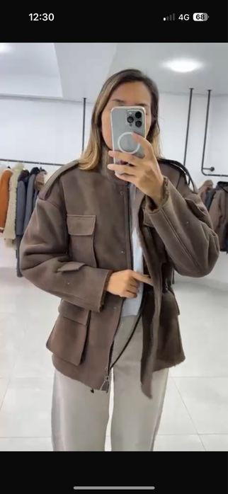 Натуральная кожа дубленка