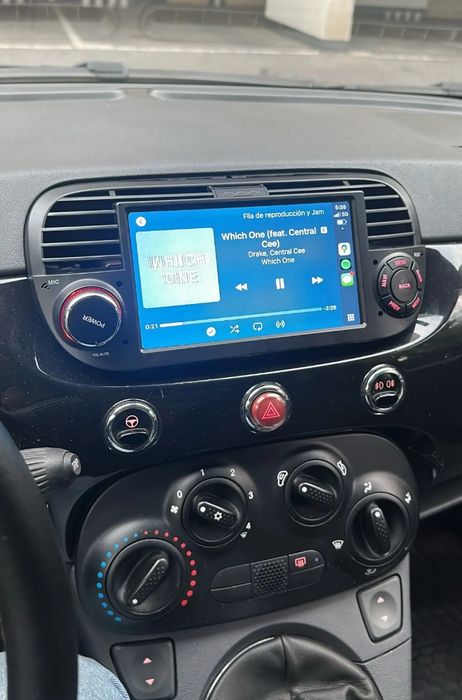 Fiat 500 мултимедия Android GPS Навигация