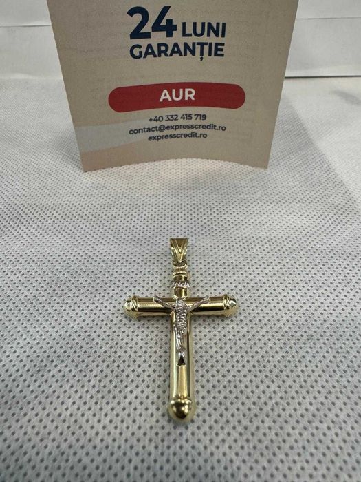 (Ag41) Pandantiv aur 14K B6008.2 - Certificat de garanție!