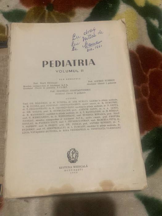 Tratat PEDIATRIE 1960- vol 2 - Editura Medicala