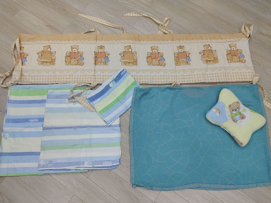 Постельное белье, бортик, одеяло подушка