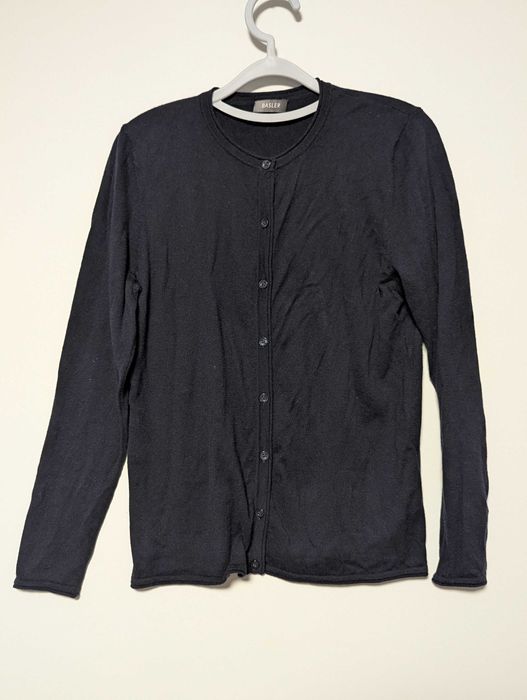 Pulover dama Basler 38 – lână + mătase, albastru, premium