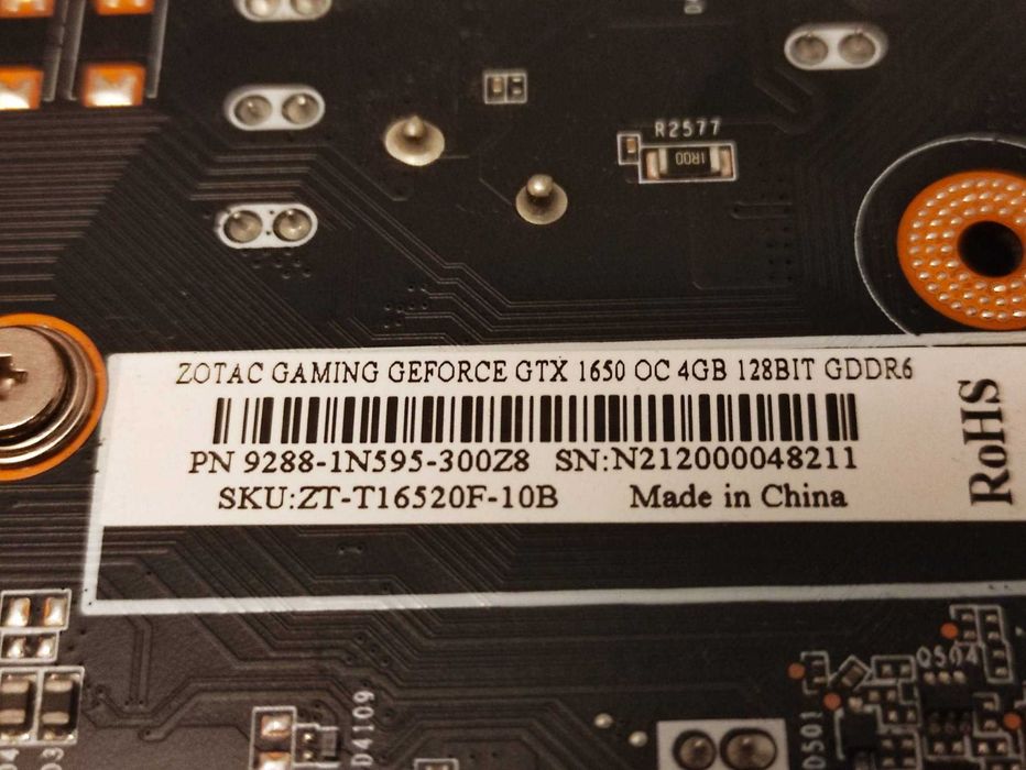 Zotac GeForce GTX 1650 OC 4GB GDDR5 128-bit