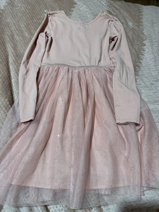 Рокля 134 140 H&M - момиче - светлорозова