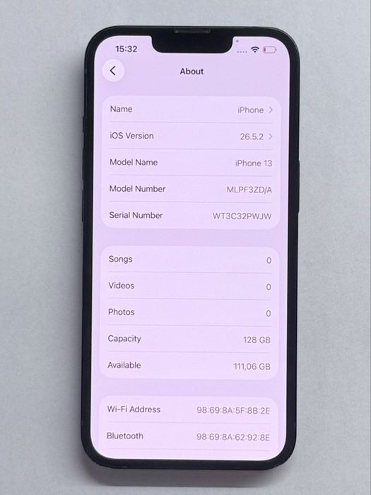 iPhone 13 Black 96% battery