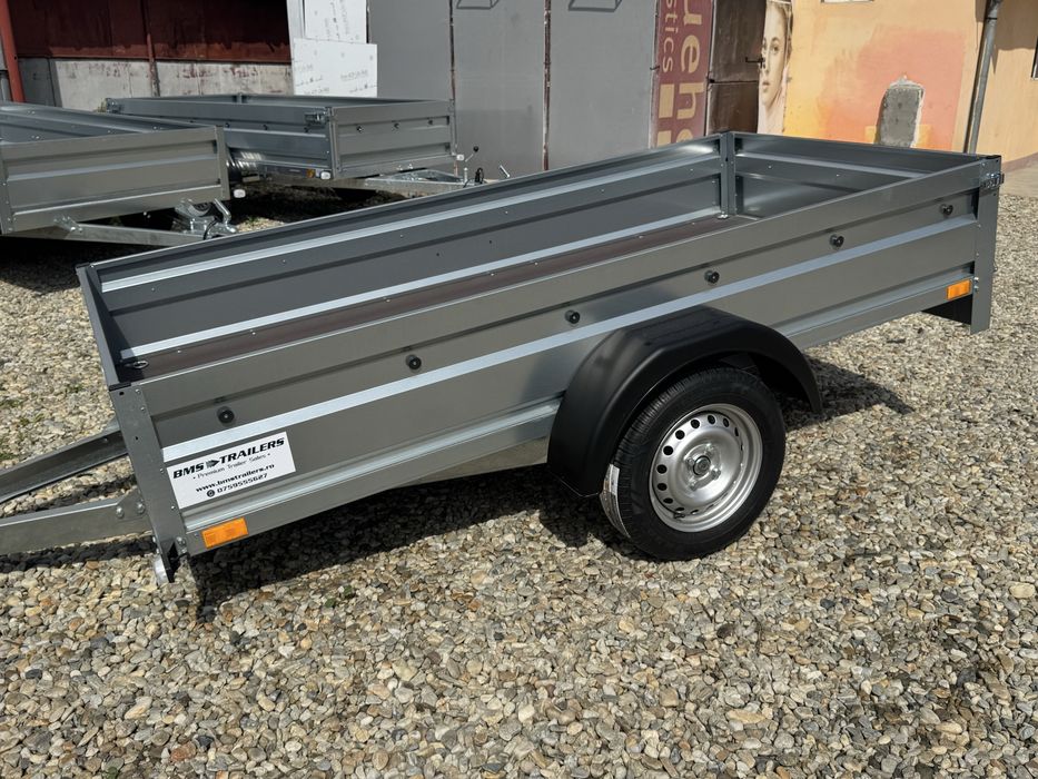 Remorcă nouă 750 kg, 235x125 cm, CIV+RAR efectuat, posibilitate RATE!!