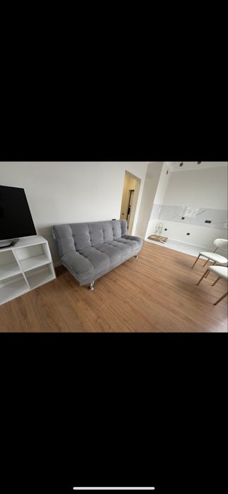 Диван раскладной серый, темносерый