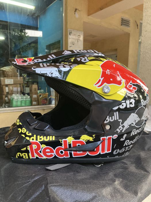 Нова кросова каска RedBull M, Л, Хл/ каска крос, редбул, офроуд, крос
