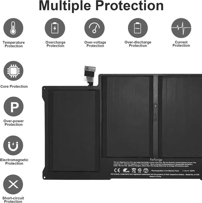 Батерия  за Apple MacBook Air 13 7200mAh (55Wh), 4 клетки Li-ion 7.6V