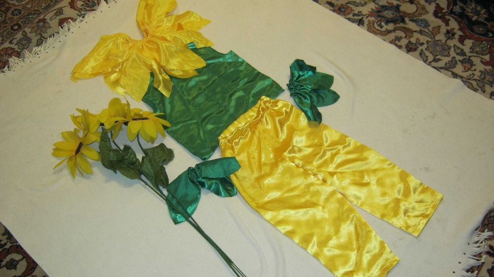 Costum carnaval copii,FLOAREA SOARELUI,110-115cm,vanzare