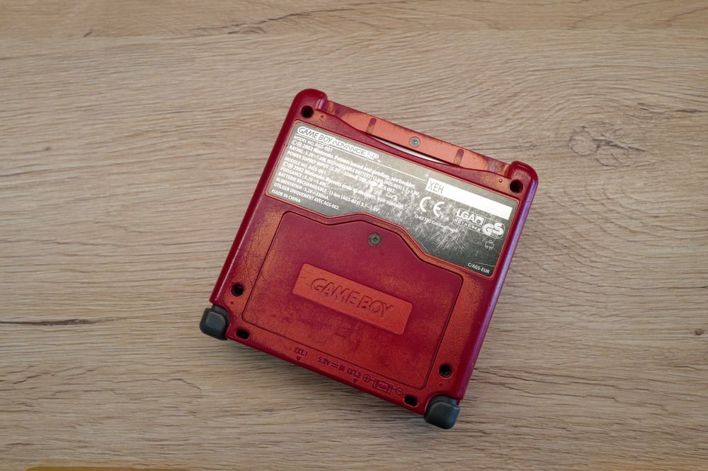 Nintendo Game Boy Advanced SP RED rosu Baterie noua Pokemon
