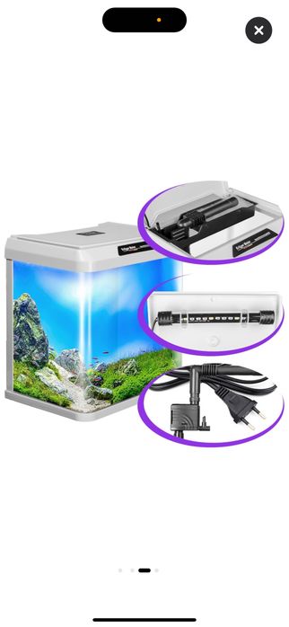 Vând acvariu german Kruger Meier de 7 litri.