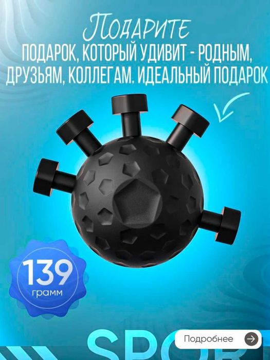 Эспандер для рук 20–40 кг, круглый мяч с 5 пружинами