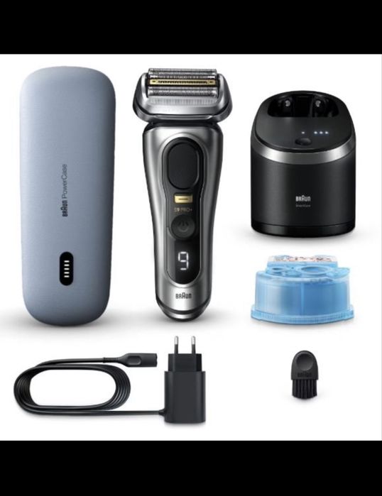 Braun Series 9 PRO+ 9577CC + електрически калъф и зарядна станция