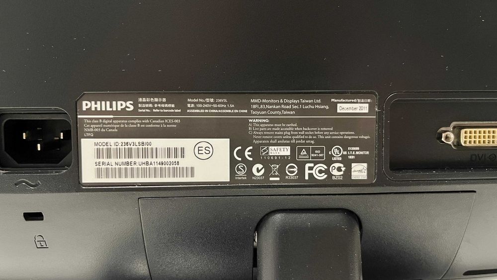 Monitor LED Philips 23″ Full HD 236V3LSB/00 – stare foarte bună