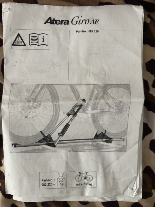 Suporti bicicleta Atera Giro AF cu prindere pe bare transversale