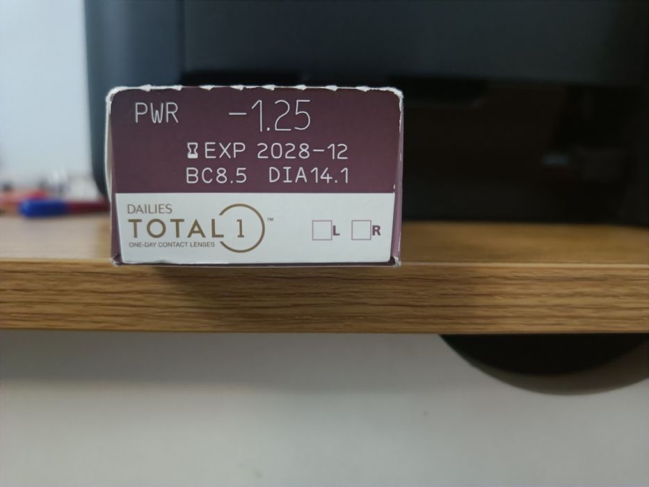 Lentile contact uz zilnic, Total 1, -1.25, sigilate