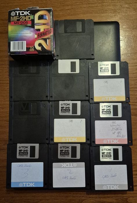 10 x Dischete Floppy Disk TDK Verbatim Sony